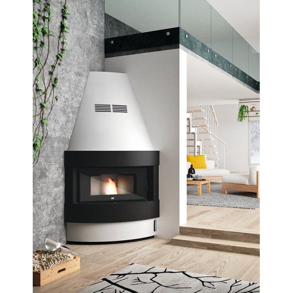 Camino a pellet Raffaello ventilazione frontale - 10 kw